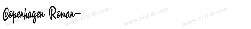 Copenhagen Roman字体转换 Copenhagen Roman字体转换